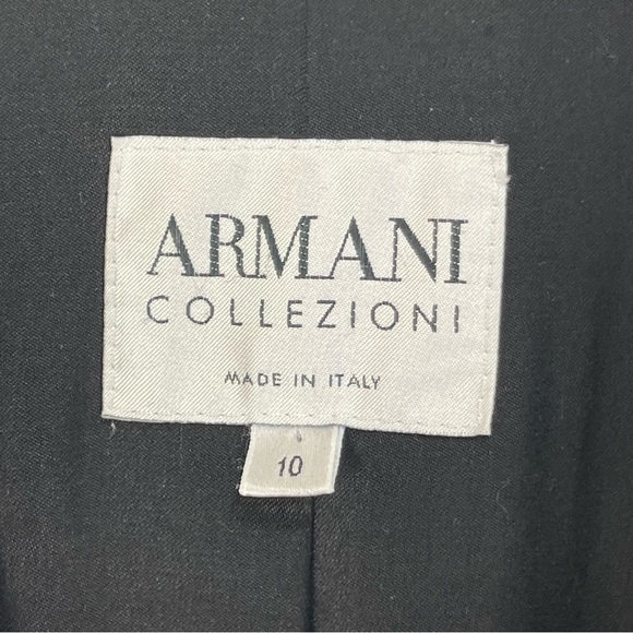 Armani Collezioni Black Blazer Jacket 100% Cashmere  Size 10 Men - Picture 7 of 12